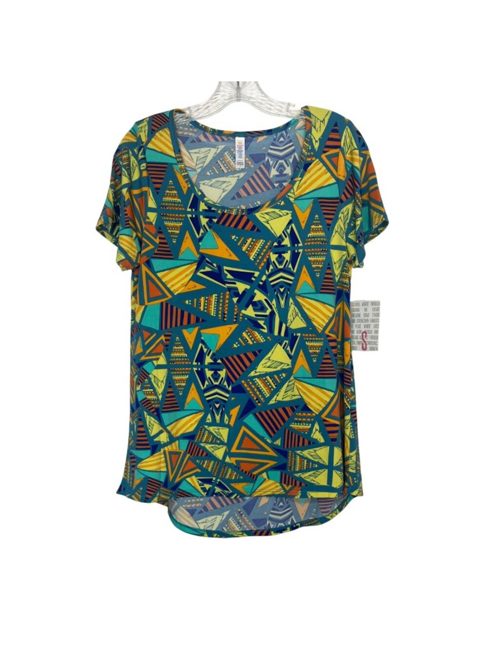 LuLaRoe Classic Tshirt Womens Small New Geometric Print Short Sleeve‎